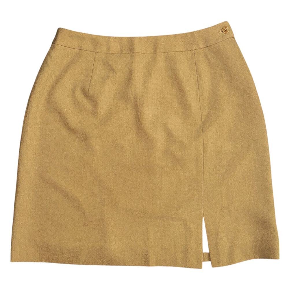 NWT Jones New York 100% Pure Wool Lined Honey Mini Skirt Women's 12